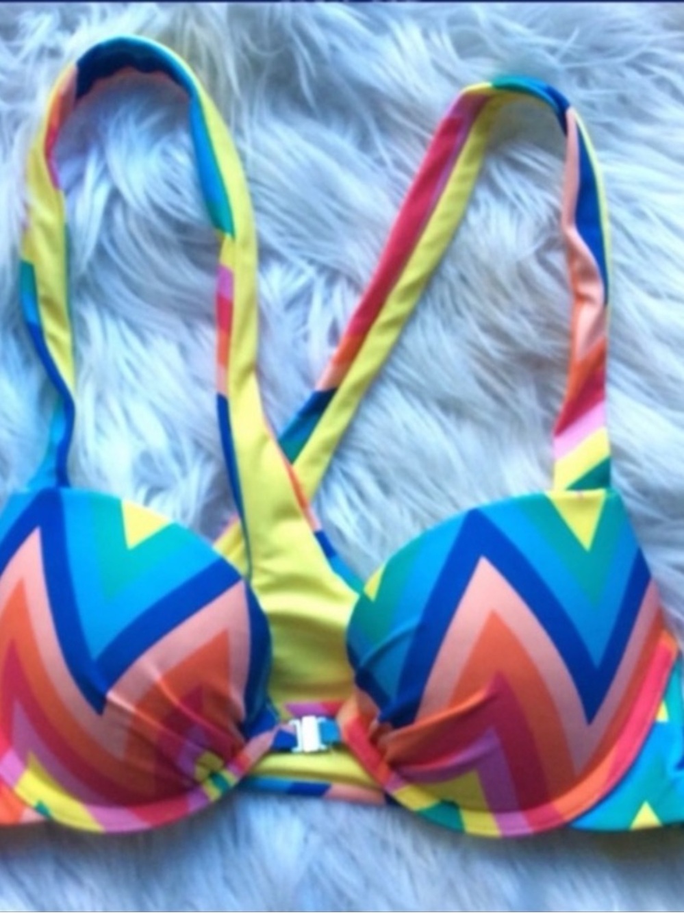 AERIE Chevron Racerback Bikini Top
